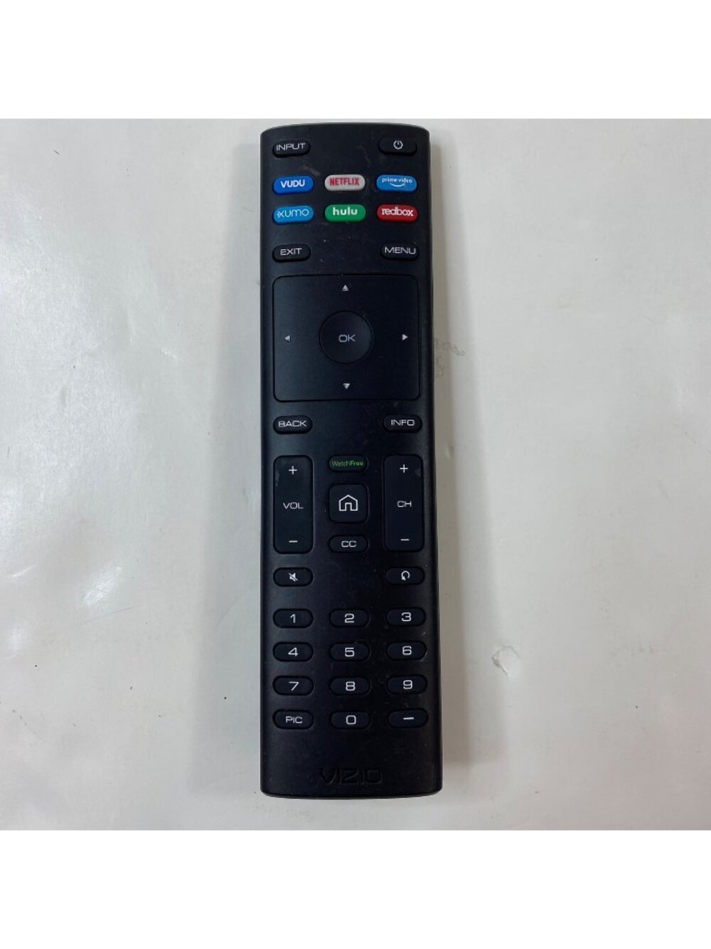 Vizio Universal Remote Streaming App Buttons AAA Batteries Not Included
